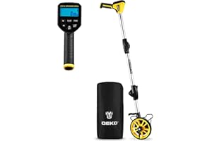 Measuring Wheel: DEKOPRO 6 Inch Digital Measuring Wheel, 4V Measuring Wheel in Feet, 99,999Ft/ 99,999M Wheel Measurement Roll
