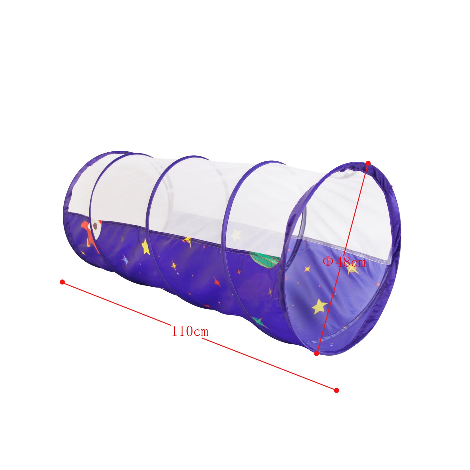 Homfu 3 in 1 Tunnel Tent for Kids Play House For Children Toddler Boys Girls Toy Crawl Outdoor Indoor Pop up Play tent