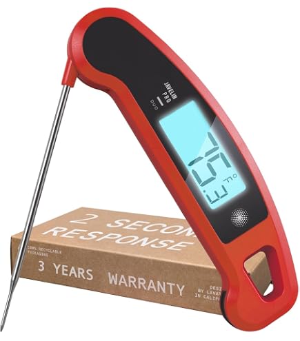 Instant Read Meat Thermometer For Cooking-0.6S Ultra-Fast Digital Food