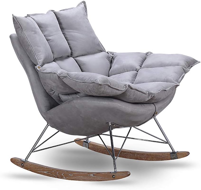 Amazon Com Wooden Rocking Armchair Footrest Stool Lounge Eames