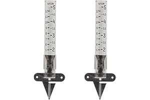 Taylor 2710N2 Mountable Rain Gauge, Measure and Monitor Precipitation, Easy to Read for Backyard, Patio, Garden, and Lawn, 2-