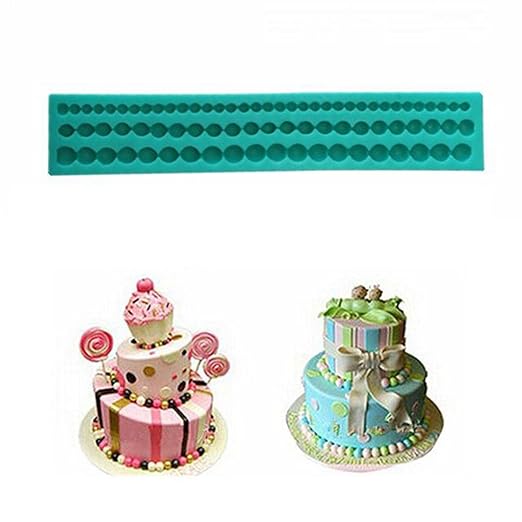 Bead Jewel Perla Cadena Cuerda Borde de Piedra Molde Pastel ...