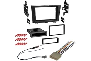 CACHÉ KIT300 Bundle with Car Stereo Installation Kit for Honda CRV 2007 – 2011 in Dash Mounting Kit, Antenna, and Harness for Single/Double Din Radio Receivers (4 Item)