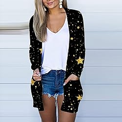 Oversized Knit Sweaters for Women Red Cardigan