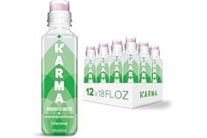 Karma Probiotic Water - 12 Pack, Watermelon Wild Berry Drink - Immune & Gut Health Support