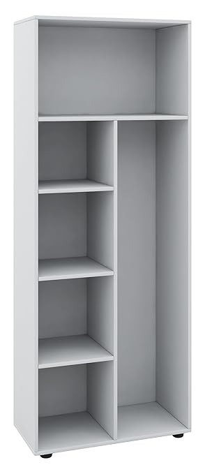 VCM Schrank Universal Staubsauger Besenschrank Mehrzweckschrank Putzschrank Holz weiß 178 x 70 x 40 cm 'Vandol'