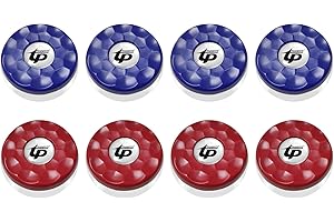 TORPSPORTS B072K1PB82 Dia.58mm 2-1/4'' Shuffleboard Pucks, Set of 8 Blue/Red