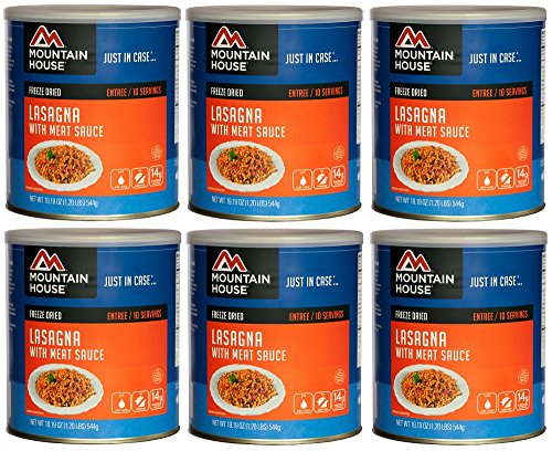 Mountain House Lasagna w/ Sauce #10 Can Freeze Dried Food - 6 Cans Per Case NEW!