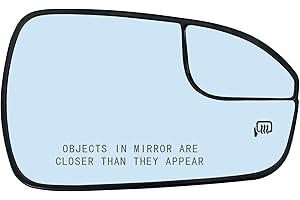 SKARUMMER Passenger Right Side Mirror Replacement for 2013 2014 2015 2016 2017 2018 2019 2020 Ford Fusion Side Mirror Glass - Side View Heated Convex Mirror with Blind Spot Rear Holder