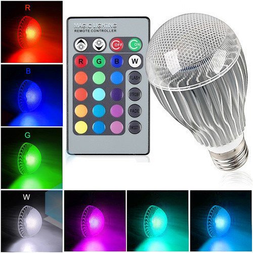 Buy 3 x pcs lot TPower ( 9W 9Watt E27 ) 16 Colors LED Magic Spot Light