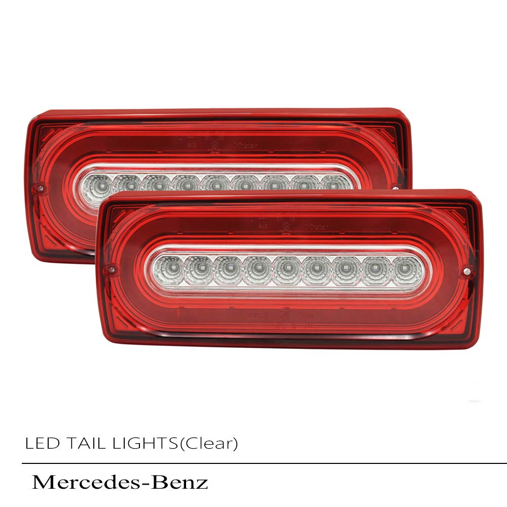 Red Lens LED Tail Light for Benz W463 G500 G55 9018 Rear Turn Signal
