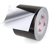 BOMEI PACK Black Aluminum Tape - HVAC Sealing &amp; Patching Hot &amp; Cold Air Duct Tape - 4 Inch