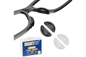 SMARTTOP Eyeglass Nose Pads, 20 Pairs Air Bag Soft Silicone Anti-Slip Adhesive Nose Pad for Full Plastic Frames Sunglasses Reading Glasses