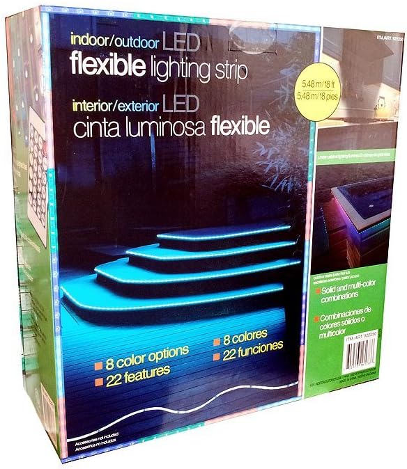 Indoor/Outdoor LED 8 Color Flexible Lighting Strip