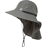 Oversized XL XXL Mens Sun Hat Big Head Neck Flap Shade Waterproof UPF50+ Wide Brim Hat Fishing Safari Hiking