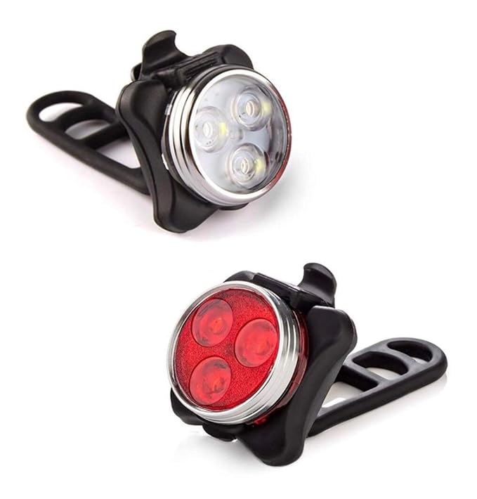 Bike Lights Front and Back Rechargeable Set for Kids and