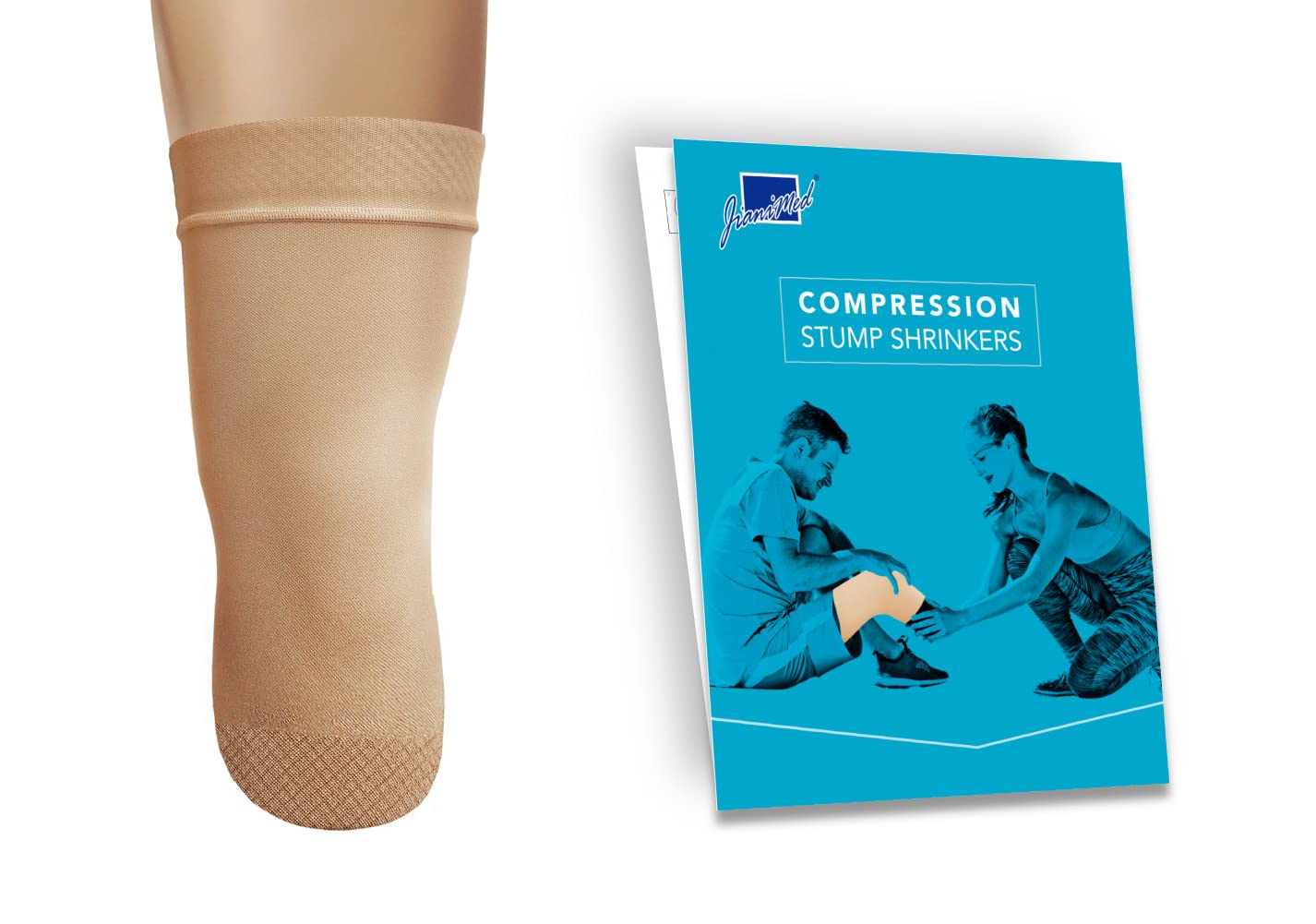 Photo 1 of JianiMed Prosthetic Stump Shrinkers–Below Knee, 40cm, Compression, Amputee Socks, 20-30, Daily use, Taiwan Excellence M