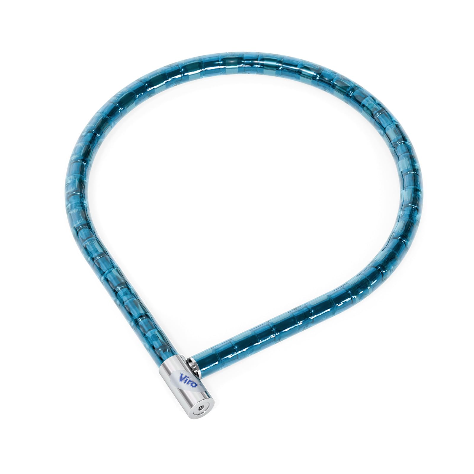 Viro 172.150 Serpis Bike, Motorcycle and Scooter Lock, Braided Cables, Armored with Diameter 25 mm, Length 150 cm, Snap Closure, Blue