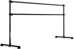 VITA VIBE VITA Barre Portable Freestanding Double Ballet Barre, Prodigy, Aluminum | Adjustable Height, USA Made, Home or Gym Exercise Equipment for Kids & Adults | Dance, Fitness, Pilates