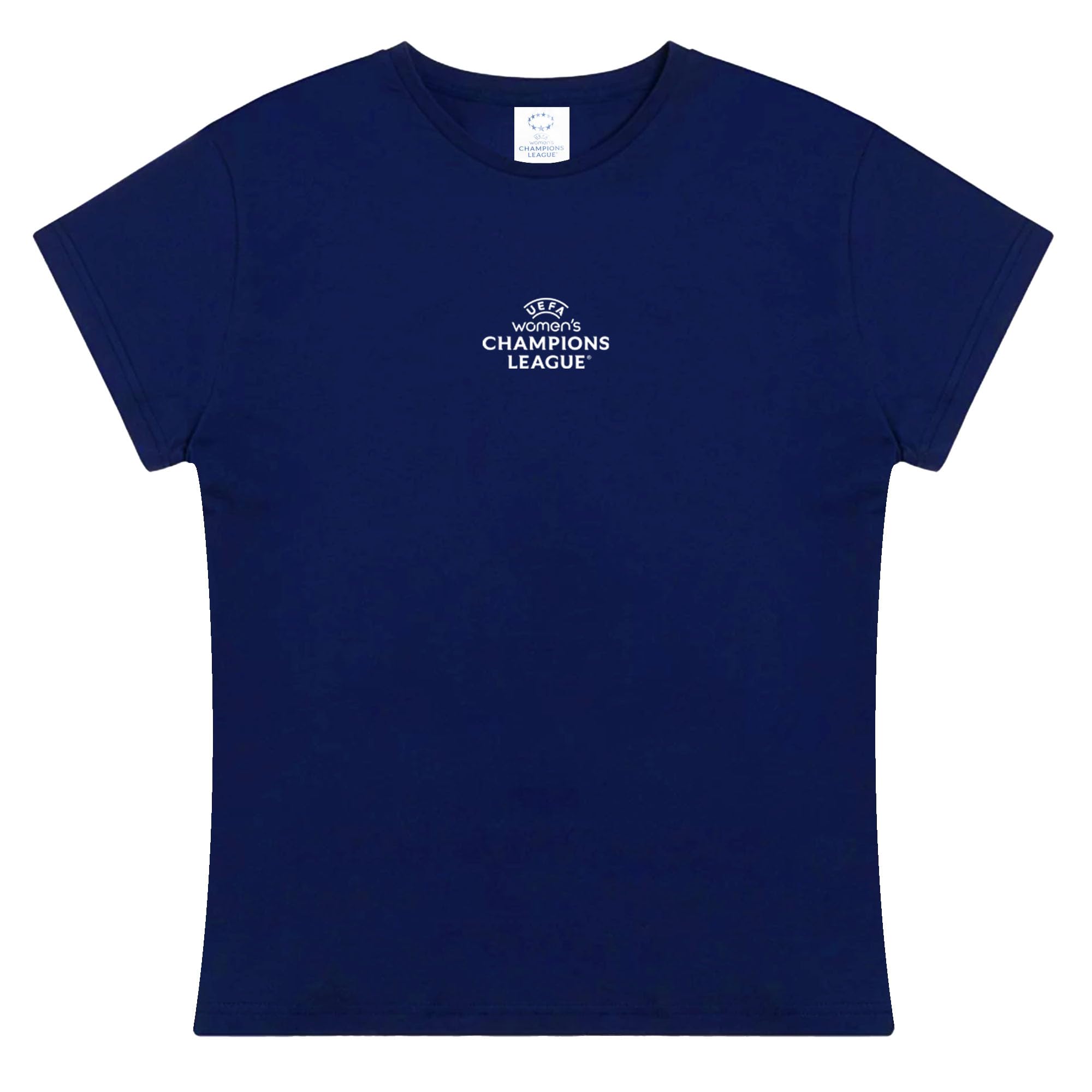 UEFA Womens Champions League T-Shirt - Medium, Navy, UWCL, Officially Licensed Merchandise, Crewneck, 100% Cotton, Great Football Gift Idea