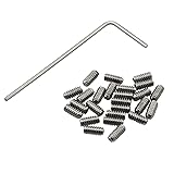 BAIRONG 25pcs 4-40 x 1/4 Inch Stainless Steel Allen