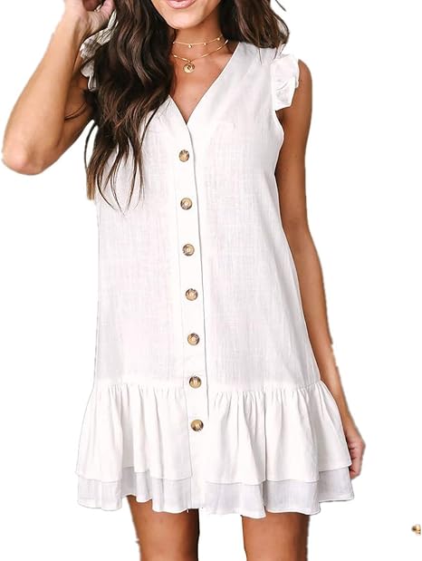 white button down t shirt dress