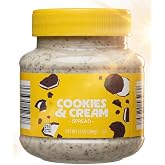 Cookies &amp; Cream Spread, Chocolate Crumbles and Vanilla Mix, 13 oz | Sweet Topping For Cake, Pancakes, Cookies, Brownies, Fruit Dip, Butter Texture, Christmas Gift