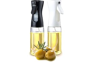 Bestdin Oil Sprayers, 2 Pack Olive Oil Sprayer, 250ml Olive Oil Spray Bottle for Air Fryer, Food-Grade Oil Mister Used for Kitchen, BBQ, Salad, Baking, Roasting.