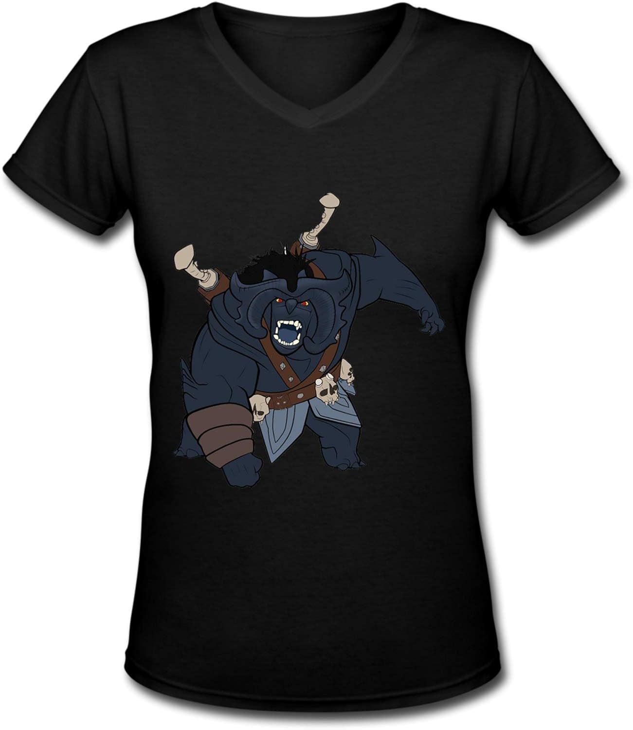 TrollHunters Womens Fashion TShirt V Neck Short Sleeve Tee at Amazon