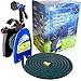 Expandable Garden Hose - Water Hose - Pocket Hose for Watering - Flexible Expandable Hose 50 ft - Set with Flex Expanding Garden Hose - Lightweight Hose Reel - Brass Fittings - 8 Function Spray Nozzle