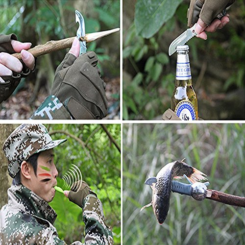 Dsmile 2 Pack Spoon Fork Knife Combo Set Camping Survival Tool - Camping Hiking Hunting Backpacking Outdoor Survival Multitool Utensil Accessory