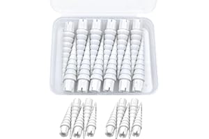 Haespot White 12PCS Stripped Screw Hole Repair Anchor, Door Hinge Screw Hole Filler, Multi Use Wall Anchors, Fits Wood Screws Sizes #2 to #16