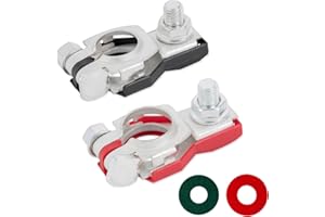 Aoerzn Premium Battery Terminal Connectors for Nissan, Positive and Negative 1 pair, Good Contact, Corrosion Resistance, Fits For 243407F000 243407F001