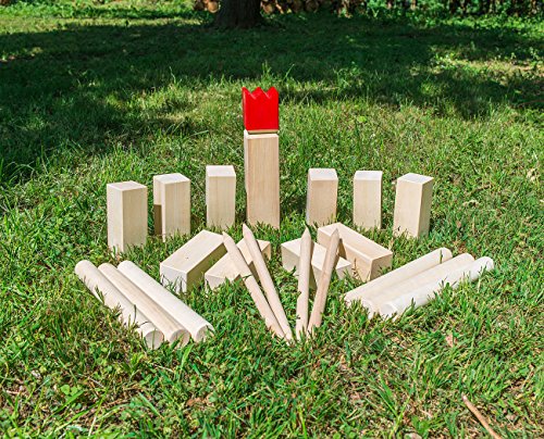 Playtastic Wikingerspiel Holz: Wikinger-Spiel aus Holz, ideal für Wiese, Strand & Co. (Holzspiel) – Bild 4