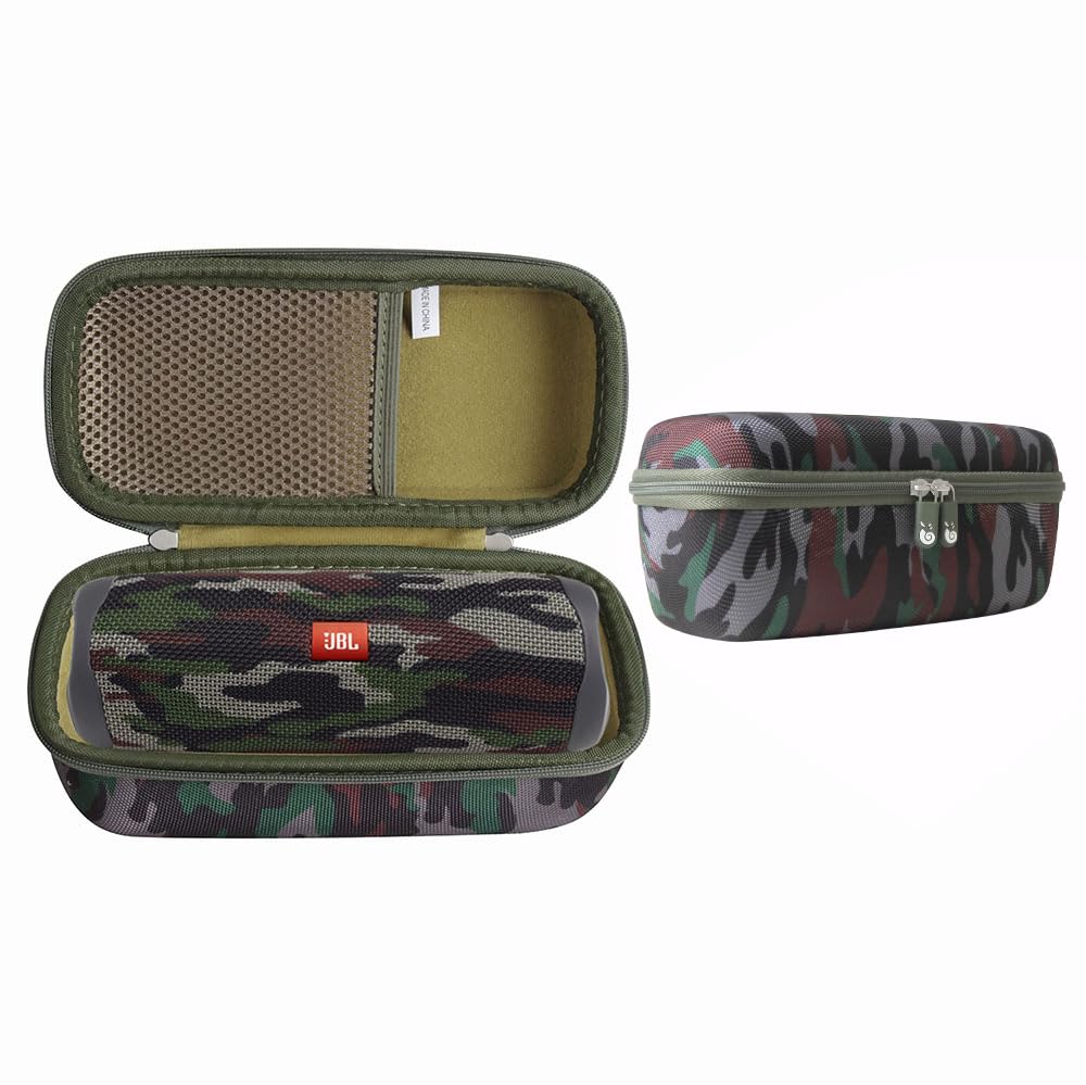 Hard EVA Travel Case for JBL Flip 5 Portable Bluetooth Speaker by Hermitshell (Camouflage)
