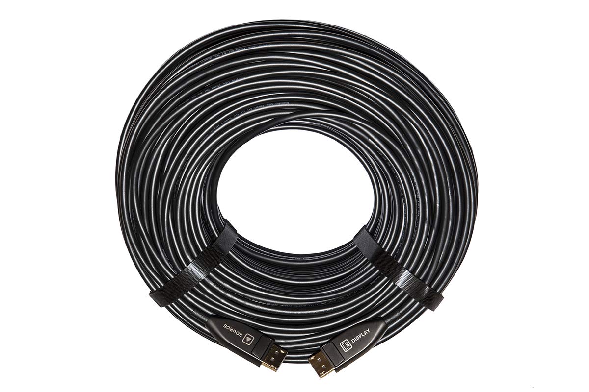 LINK AOC CABLE FIBER OPTICAL HYBRID DISPLAYPORT 1.2 GOLDEN CONTACTS MT 100