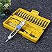 TOOGOO 20pcs/set Multifunction Half Time Drill Driver Swivel Head Quick-Change From Drilling to Driving Repair Tool Kits With Portable