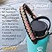 Gearproz HydroCord Handle for Hydro Flask Water Bottles, Wide Mouth Hydroflask 1.0, Iron Flask, Thermoflask and Takeya Reusable Water Bottles, Paracord Survival Strap, 25 Colors (Melon)
