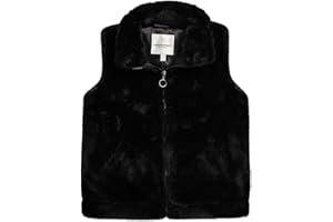 URBAN REPUBLIC Girls Faux Fur Vest - Lightweight Sleeveless Sherpa Fleece Vest Plush Fur Coat Cute Clothes for Girls (7-16)