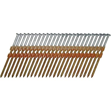 Fixman 90mm Galvanised Ring Shank Framing Nails – Paper Collated For Nail Gun (100-Pack)