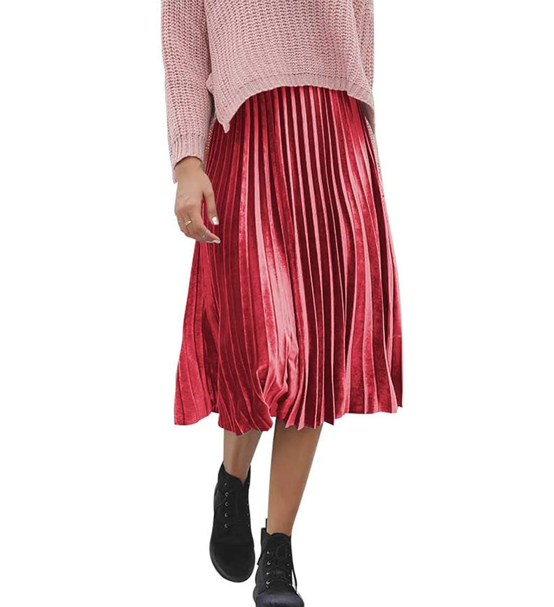 Fräulein Fox Printemps Automne Femmes Haute Taille Jupe