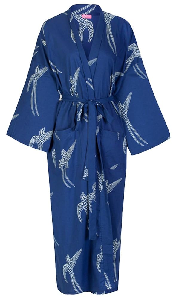 Top Seller! Ladies Cotton Dressing Gown Kimono Robe / Lightweight 100