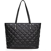 Montana West Quilted Tote Bag for Women Large Shoulder Bag Fashion Handbags with Top Zipper