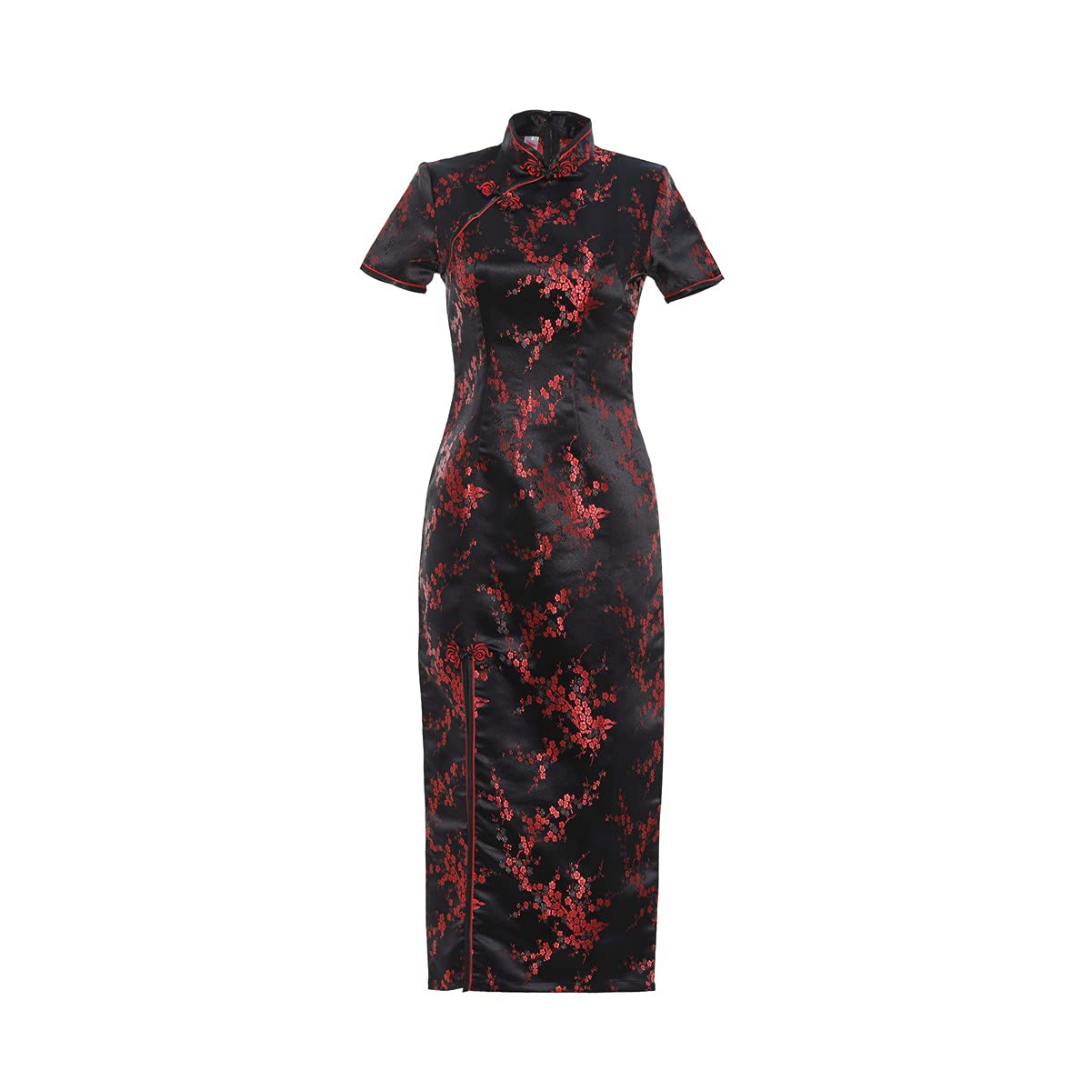 Shanghai Story Short Sleeve Long Qipao Brocade