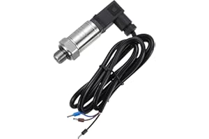MECCANIXITY Pressure Transducer Sender Sensor with Connector, G1/4" 1MPA Stainless Steel Pressure Transmitter for Oil Fuel Wa