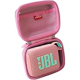 Hermitshell Hard Travel Case for JBL Go 4 - Ultra-Portable Bluetooth Speaker (Pink, Case for JBL GO 4)