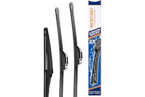 Wenyant 24"/19"/12" Windshield Wipers Compatible with Dodge Journey 2009-2020 Front and Rear Wiper Blades for My Car Original Equipment Automotive Replacement (Set of 3)