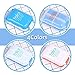 Youwen 4 Pack Pill Organizer Box With Splitter for Children Parents AM/PM Day/Night Compartments 7 Days Extra Pill Case Large Travel Medication Reminder Daily Large Enough to Fit Fish Oils and Vitamin