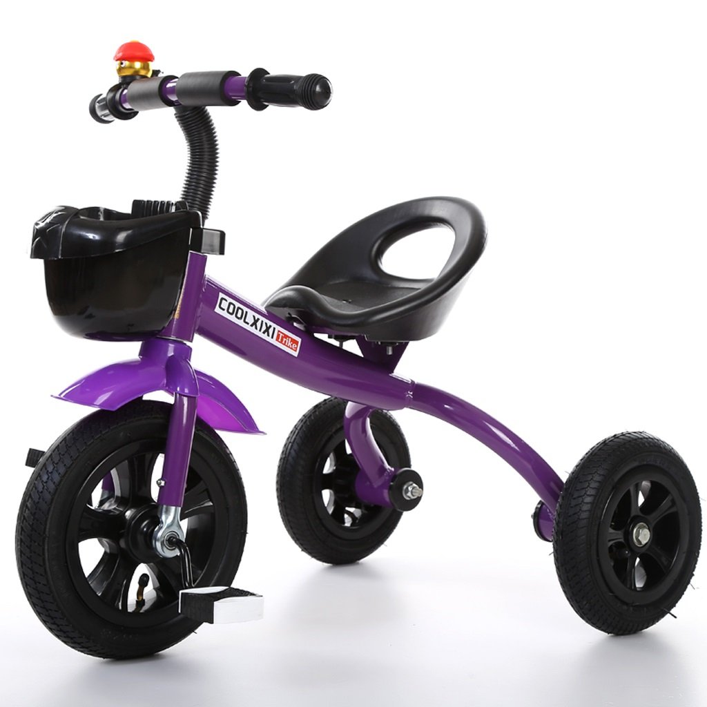 子供の三輪車バイク2 5歳の赤ちゃんの自転車幼児のおもちゃの車 緑 紫 ピンク 68 Color Purple 50 B07c6s5t 57センチメートル 子ども用自転車 お買得