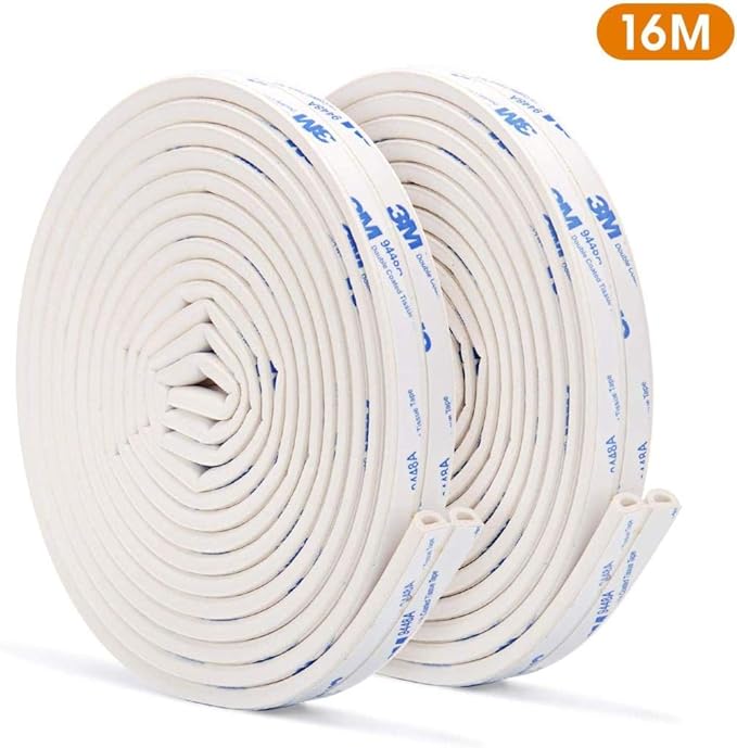 Door sealing tape 16M rubber sealing strip selfadhesive window foam